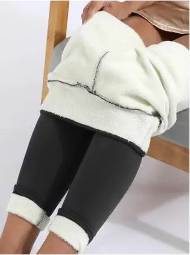 Women Winter Thicken Leggings Warm Fleece Pants Female Thermal Leggins